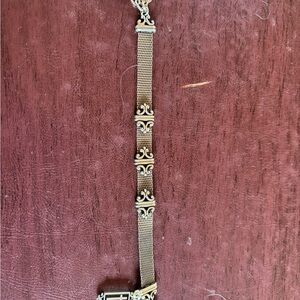 Brighton NWT Heavenly Cross silver mesh bracelet